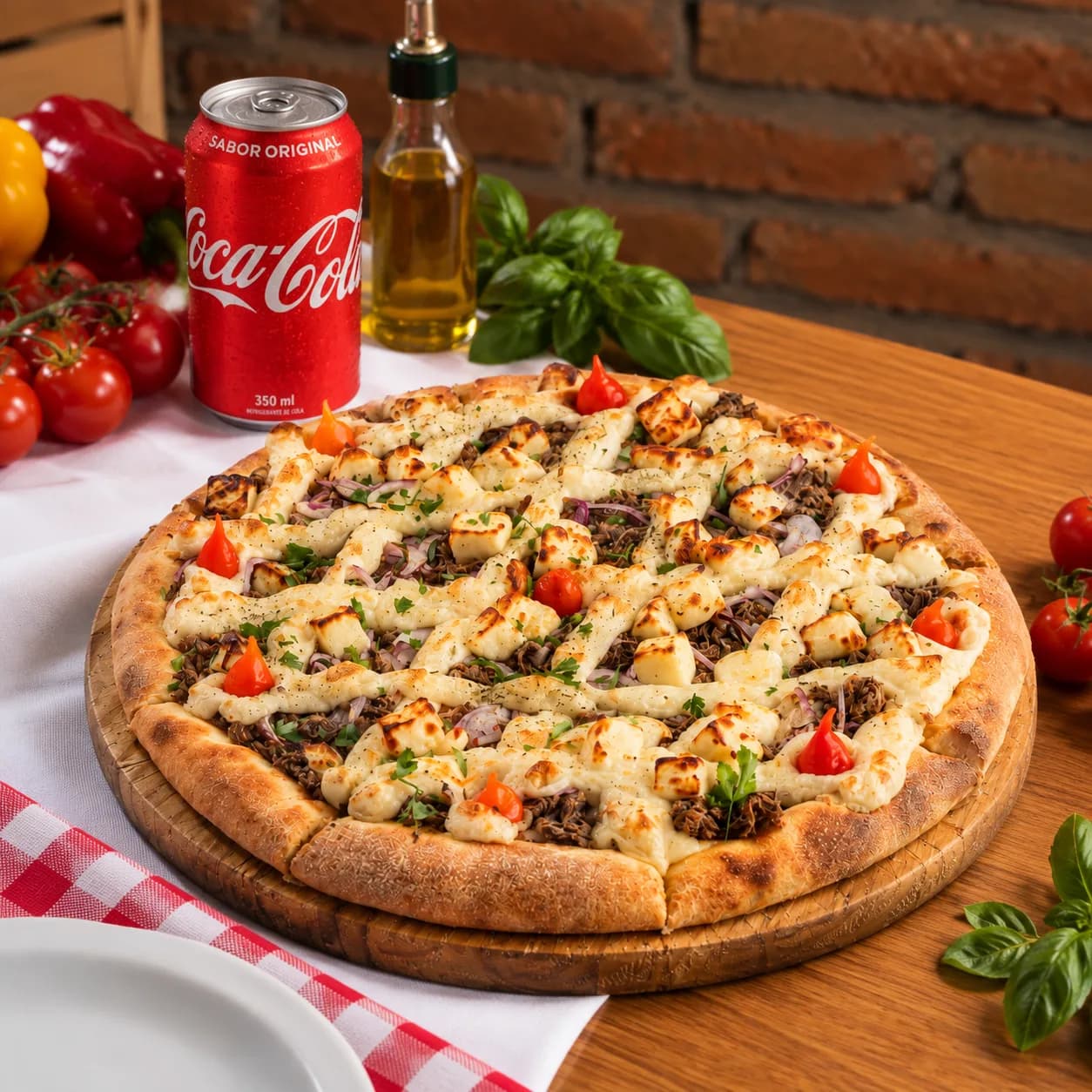 Maria Bonita: Pizza P Maria Bonita + Coca Cola 350ml